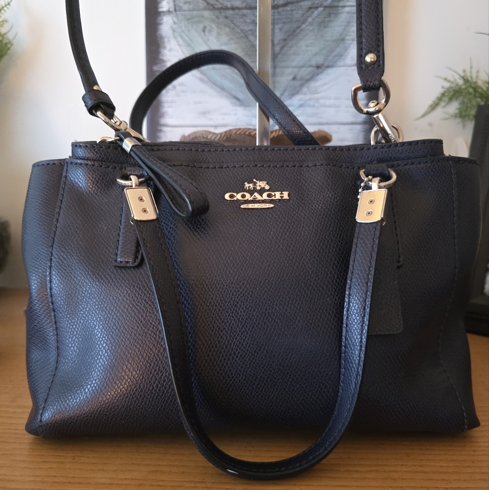 Coach Black Leather Satchel